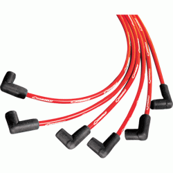 Chevrolet Performance Parts - 12361051 - Small Block Chevy  "Chevy Bow Tie"  Performance Plug Wire Set with 90-degree boots