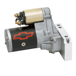 Chevrolet Performance Parts - 19433448 - Chevy High-Torque Mini-Starter with red Bowtie For 153 or 168 Tooth Flywheels