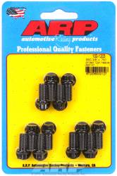 ARP - ARP1001203 -ARP Header Bolt Kit- Chevy Small Block - 3/8"X .750"- Black Oxide- 12 Point Nuts-Qty.-12- Drilled For Safety Wire