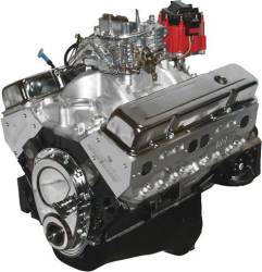 Blue Print Engines - Small Block Crate Engine by BluePrint Engines 383 CI 430 HP GM Style Dressed Longblock with Carburetor Aluminum Heads Roller Cam BP38313CTC1