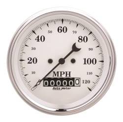 AutoMeter - AutoMeter Old Tyme White Electric Programmable Speedometer 1679