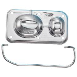 Proform Parts - Proform Parts 141-225 - Chrome Master Cylinder Cover w/Single Clip - Fits 5" x 2-3/8" with Power Disc Brakes