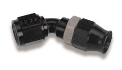 Earl's Performance - Earls Earl's Adj. Tube 45 Degree Speed-Seal Hose End, -8 Hose Size, 8 Nut Size AT604738ERL