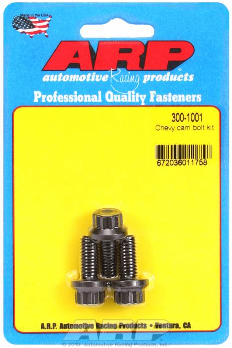 ARP - ARP3001001 -ARP Camshaft Bolt Kit- Pro Series- Chevy - Small Block/Big Block, With Oversized Head For Use With Cam Button
