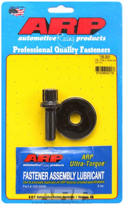 ARP - ARP1352501 - ARP Balancer Bolt- Big Block Chevy- 5/8" Head- 1/2"-20 Thread- 12 Point Head With Washer