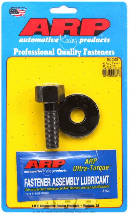 ARP - ARP1502503 - ARP Square Drive Balancer Bolt, 1/2" Head With Washer- Ford V8 (Exc. 351C)- 5/8"-18 Thread-