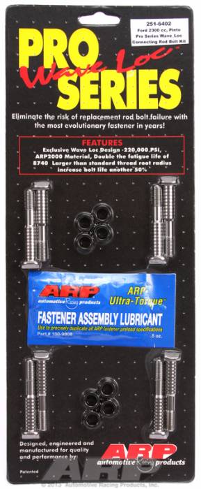 ARP - ARP2516402 - ARP High Performance Pro Wave-Loc Rod Bolts- Ford 2300 Pinto- Complete Set