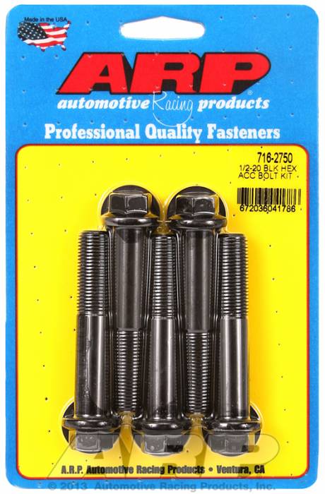 ARP - ARP7162750 - Hex Blk Oxide Bolts