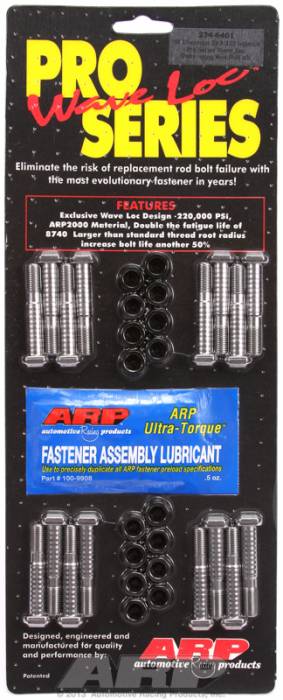 ARP - ARP2346401 - ARP-Rod Bolts-Pro Wave-Loc-Chevy 283-327-Inline 6-Small Journal-Complete Set