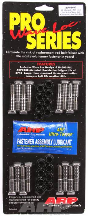 ARP - ARP2346402 - ARP-Rod Bolts-Pro Wave-Loc-Chevy 400 Small Block- Complete Set