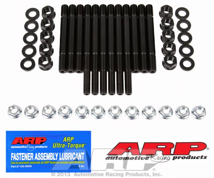 ARP - ARP2345501 - ARP Main Cap Stud Kit- Chevy Small Block - Large Journal, With Windage Tray, 2 Bolt Main