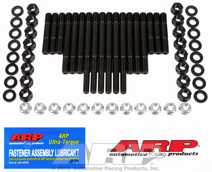 ARP - ARP2345606 - ARP Main Cap Stud Kit- Chevy Small Block-400, With Windage Tray, 4 Bolt Main