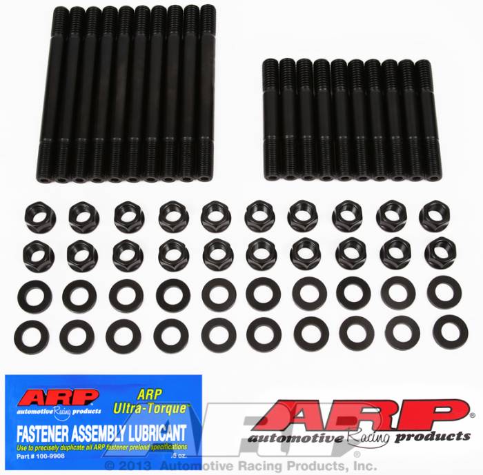 ARP - ARP1544001 -ARP Head Stud Kit- Ford Small Block- 289-302 With Oem Head Or Edelbrock # 60259,60379 Head- 6 Point Nuts
