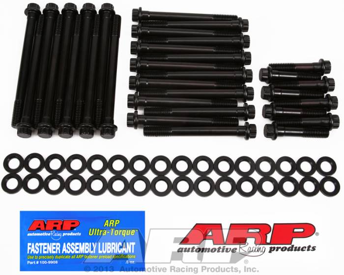 ARP - ARP1353702 -ARP Head Bolt Kit- Chevy Big Block With Brodix #2 Or #4 Aluminum Heads, Canfield Heads- High Performance Series - 12 Point Head