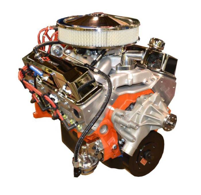 PACE Performance - Small Block Crate Engine by Pace Performance Prepped & Primed 400/460HP Chrome Finish BP4001CT1-1X