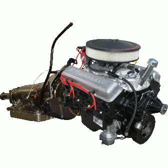 PACE Performance - SBC 350 290HP Turn Key EFI Crate Engine by Pace Performance Fuel Injected Retro-Style with 700R4 Transmission Package GMP-700R4290HP-CF