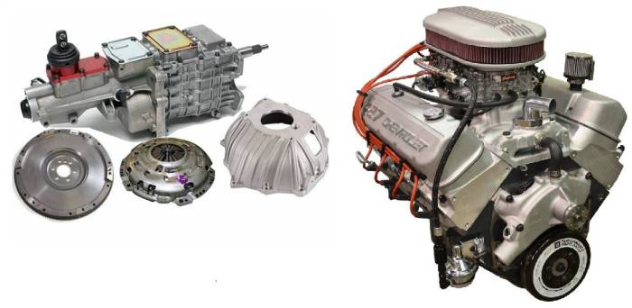PACE Performance - GMP-TK6ZZ427-4X - Pace Prepped & Primed ZZ427 480HP Dual Quad Crate Engine with TKX 5 Speed Transmission Package