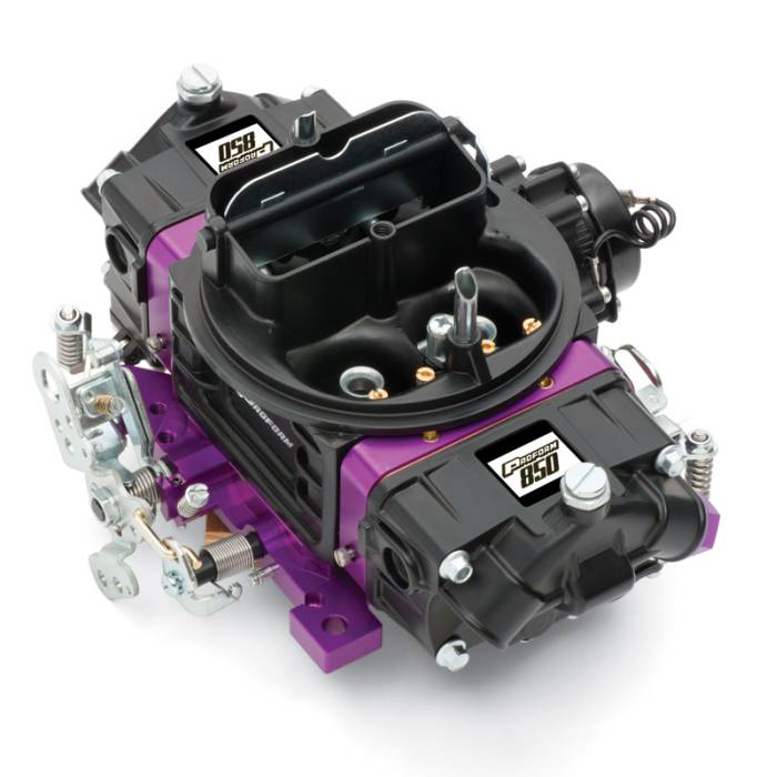 Proform - Proform Parts 67314 - Proform Black Street Series Carburetor; 850 CFM, Mechanical Secondary, Black & Purple