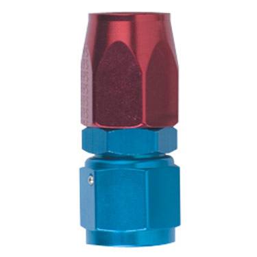 Fragola - Straight Hose Ends, Series 3000, 4AN Red/Blue Fragola 100104