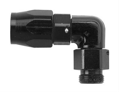 Fragola - FRA199006-BL - Fragola Series 3000 Direct Fit Hose End, 90 Degree Low Profile with Pipe Thread, 6AN Hose to 1/4 NPT, Black