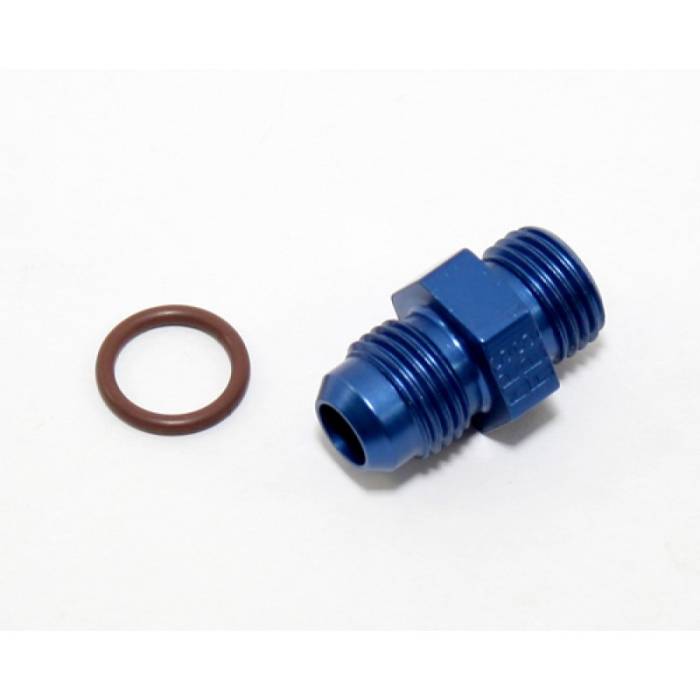 Fragola - Fragola Radius Fitting 6AN Male To 9/16"-18 (6AN) Male With Crush Washer Blue 495100