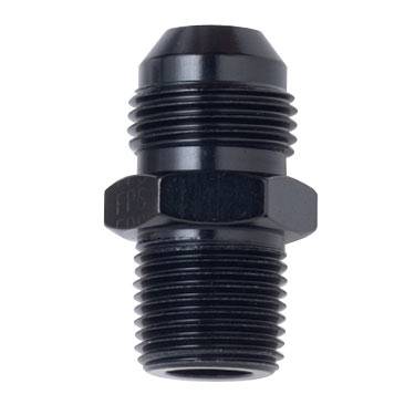 Fragola - FRA481602-BL - Fragola AN Male To Male NPT Adapter, Straight, Black, 4AN To 1/16" NPT