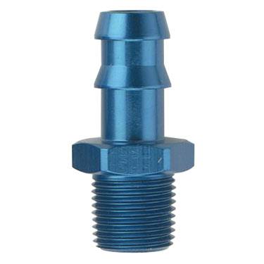 Fragola - FRA484004 - Hose Barb to Pipe Adapter,840,1/4" Hose,1/8 MPT, Aluminum, Blue Anodized