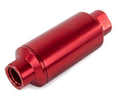 Top Street Performance - TOP STREET PERFORMANCE Fuel Filter With 100 Micron Stainless Steel Element; Red JM1023R