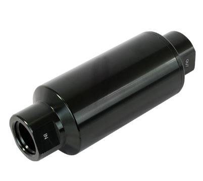 Top Street Performance - TOP STREET PERFORMANCE Fuel Filter With 100 Micron Stainless Steel Element; Black JM1023BK