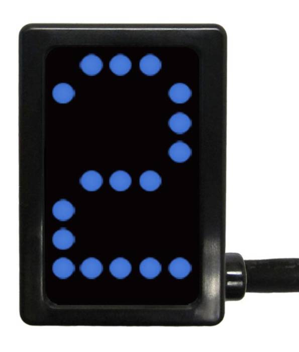 Powertrain Control Solutions - PCSA-GDS5020 - PCS Gear Indicator, Blue Display, Unterminated