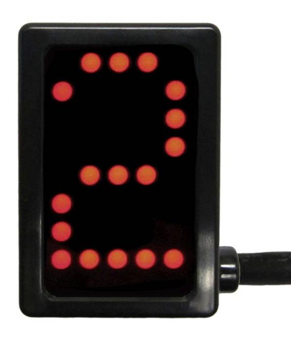 Powertrain Control Solutions - PCSA-GDS5012 - PCS Gear Indicator, Red Display w/ PCS Option Connector
