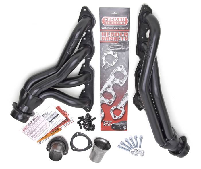 Hedman Hedders - HD69190 - Hedman Headers 67-87 C10/C20 Trucks And Suvs With Bb Chevy; Standard Uncoated Hedders; 2" Tube Dia.; 3" Coll.; Mid-Length Design