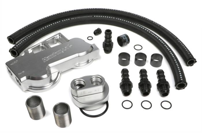 Trans-Dapt Performance  - Trans-Dapt Performance Products Dual Oil Filter Relocation Kit 3388