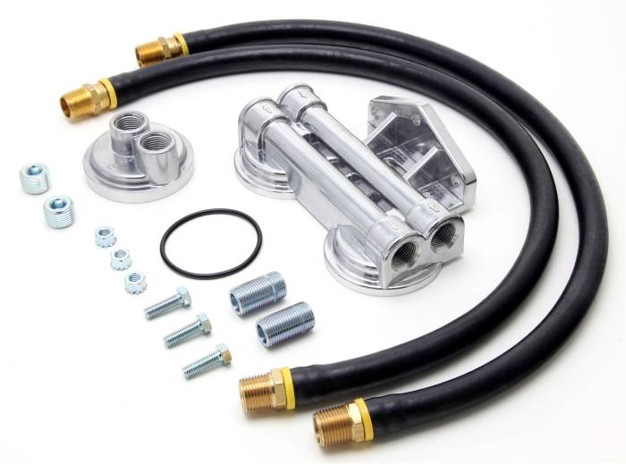 Trans-Dapt Performance  - Trans-Dapt Performance Products Dual Oil Filter Relocation Kit 1227