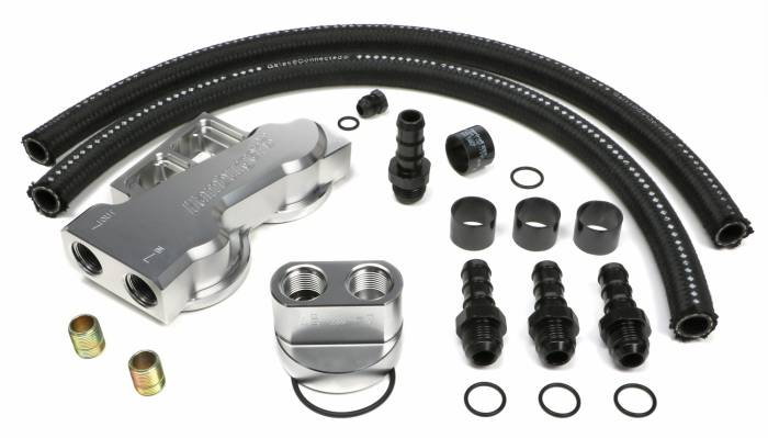 Trans-Dapt Performance  - Trans-Dapt Performance Products Dual Oil Filter Relocation Kit 3386