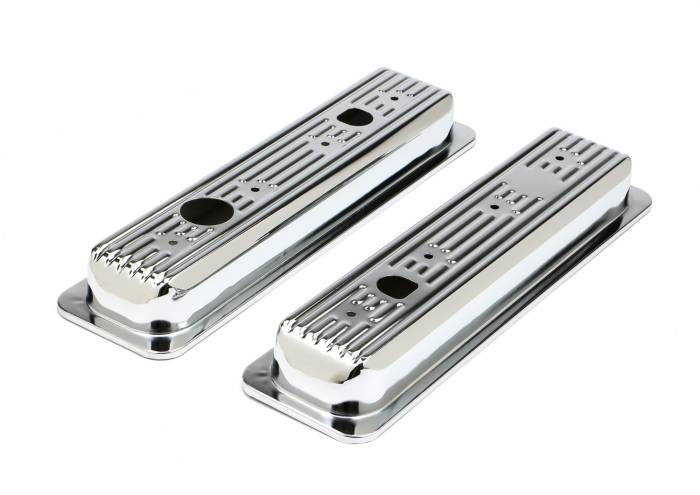Trans-Dapt Performance  - Trans-Dapt Performance Products Chrome Plated Steel Valve Cover 9460