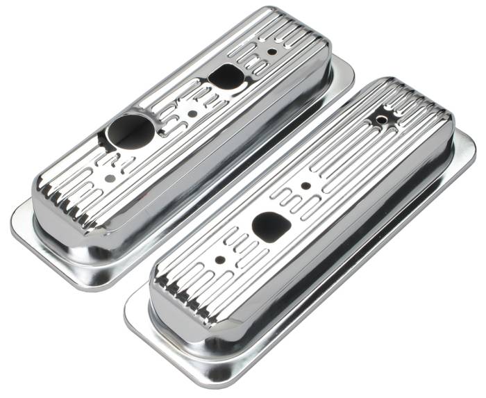 Trans-Dapt Performance  - Trans-Dapt Performance Products Chrome Plated Steel Valve Cover 9458