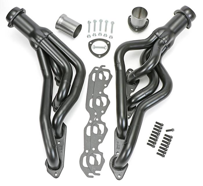 Hedman Hedders - HD68660 - Mid-Length Headers, Bb Chevy 64-67 El Camino, Chevelle, Malibu, Uncoated