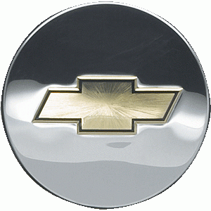 GM (General Motors) - 12499421 - Center Cap  - Polished Aluminum Chevy Bowtie- For Use With GM 20" Accessory Wheels - 1999-2005 C/K Trucks