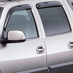 GM (General Motors) - 12497163 - GM Ventvisor Set- 2000-2006 Chevy/Gmc/Cadillac Full Size Four Door Trucks- Smoke- Set Of 4