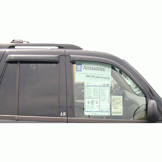 GM (General Motors) - 12497761 - GM Ventvisor Set- 2002-2006 Chevy Trailblazer- Smoke- Set Of 4