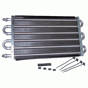 Hughes Performance - HPHP8238 - Hughes Performance -  Transmission Cooler 3/4" X 10" X 17" With #6 Fittings