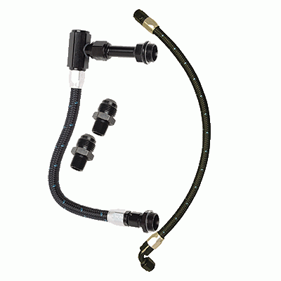 PACE Performance - PAC-632053 - Pace Pac Pump to Carb Fuel Line Package, SBC with Holley 4150 & 4160 Dual Inlet Carbs