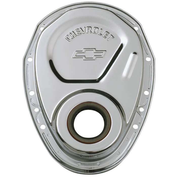 Proform - Proform Parts 141-215 - Chrome Stamped Steel Timing Chain Cover - 69-91 SBC