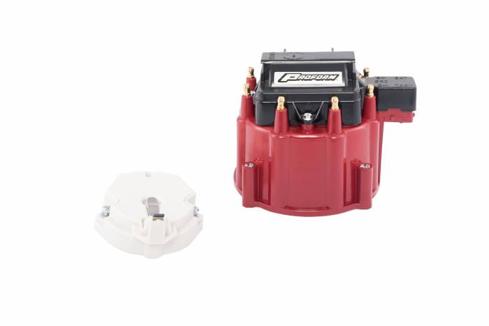 Proform - Proform Parts 66942RC - High-Power 50,000 HEI Ignition Coil And Distributor Cap Kit - Red Cap