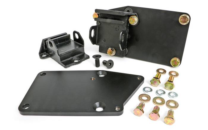 Trans-Dapt Performance  - TD4526 - Trans Dapt Engine Swap Mounts for Gen 5 LT Engine into SBC Chassis, 1-1/8" Rearwards, Rubber Pads