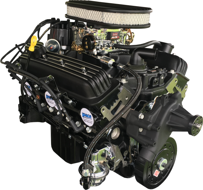 PACE Performance - Small Block Crate Engine by Pace Performance SP350/357 w/Black Trim GMP-19433032-2X
