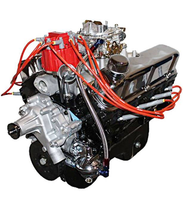 BluePrint Engines - BP3472CTC BluePrint Engines 347CI 330HP Stroker Crate Engine, Small Block Ford Style, Dressed Longblock with Carburetor, Iron Heads, Flat Tappet Cam