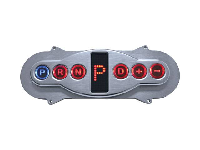 Powertrain Control Solutions - PCSA-GSM2105 - GSM Polished Inline Horizontal Push Button Shifter Remote
