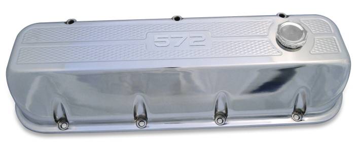Eddie Motorsports - EMSMS108-035CL - Valve Covers Bb Chevy Angle Diamond 572 Clrct